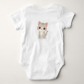 Body Vêtements pour bébés (un chat mignon) (Dos)