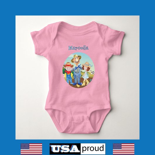 Body Vieux MacDonald's 🐮 mignon Monogramme de famille