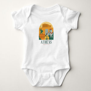 Body Vintage Athènes Grèce Parthenon Bébé Bodysuit