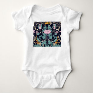Body Vintage floral, Art nouveau, papier peint transpar