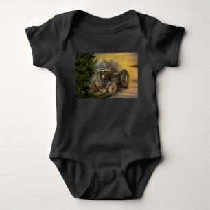 Body Vintage Green Tractor Rustic