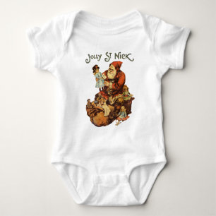 Body Vintage Jolly St. Nick Baby Bodysuit