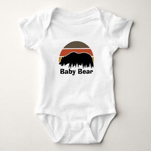 Body Vintage Mama Bear Retro Sunset (Devant)
