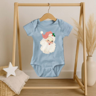 Body Vintage rose Winking Père Noël Noël Baby Bodysuit