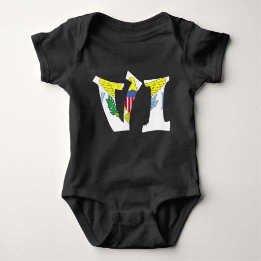 Body Virgin Islands Flag Baby Bodysuit One-Piece (Devant)