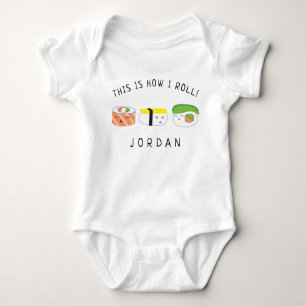 Body Voici comment je roule Baby Name Kawaii Sushi aman