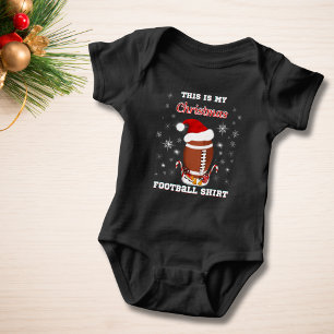 Body Voici ma chemise de football de Noël avec des snac