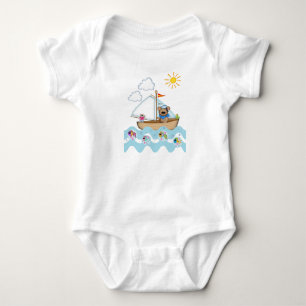 Body Voile Ours et son petit chat Tee