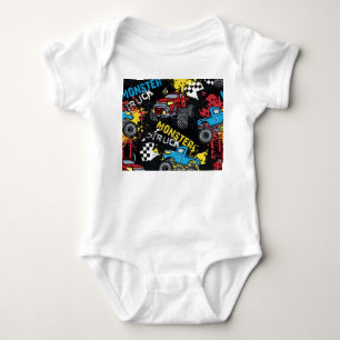 Body Voiture Monstre : Motif Abstrait Enfantin