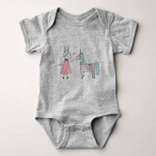 Body Votre Propre Magie | Unicorn Rabbit | Fille (Devant)