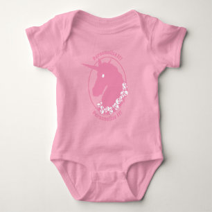 Body VOTRE TEXTE Zombie rose licorne