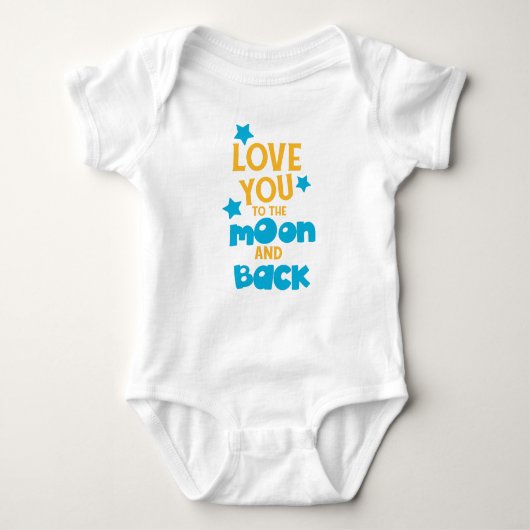 Body Vous Aimez À La Lune Et Au Dos, Étoiles (Devant)