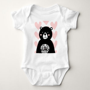 Body Vous aimez Beary Much Ours en forme d'ourson rose