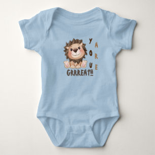 Body Vous êtes Grrreat Cute Lion Baby Bodysuit