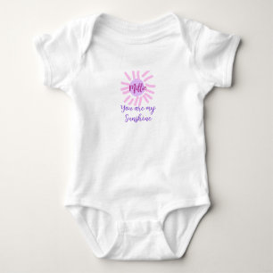 Body vous êtes mon soleil violet rose pastel rayons de
