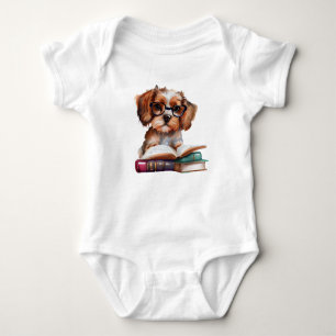 Body Vraiment mignon chiot sur les livres