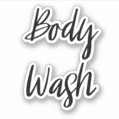 Body Wash Opslag Sticker (Voorkant)