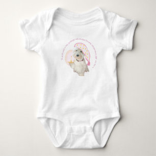 Body Westie rose bonne nuit avec bougie