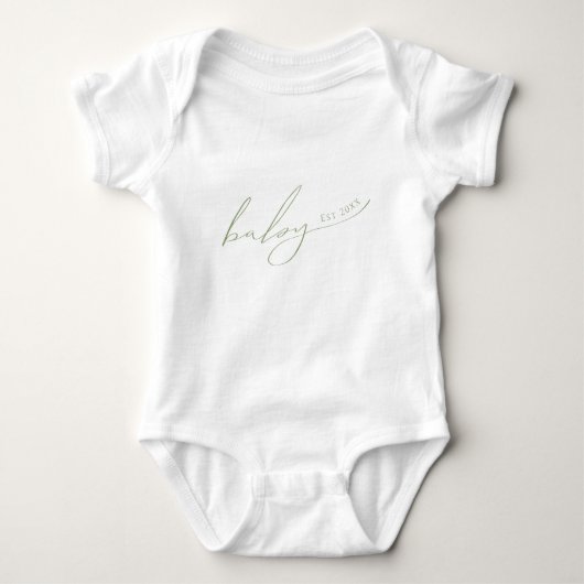 Body Whimsical Sage Green Baby Est (Devant)