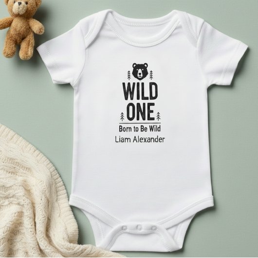 Body WILD ONE Born to Be Wild Personalized   Bodysuit