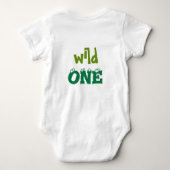 Body Wild One Greenery Safari Kitty Chat 1er anniversai (Dos)