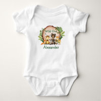 Wild Un 1er anniversaire Rustic Forest Animaux