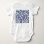 Body William Morris Windrush fleurs bleues florales (Dos)