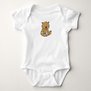 Body Wombat personnalisable de bébé