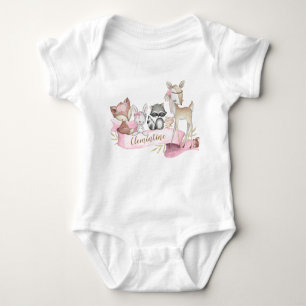 Body Woodland Animal Baby Girl Personnalisée