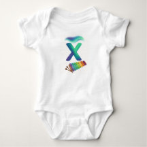 Xylophone Lettre X personnalisable sous les Aurore