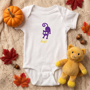 Body Yellow Boo Purple Cat Halloween