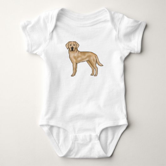 Body Yellow Labrador Retriever caricature Lab Chien Pup (Devant)