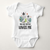 Body Zèbre Ma grande sœur m'aime (Devant)