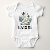 Body Zèbre Mon Papi M'aime (Devant)