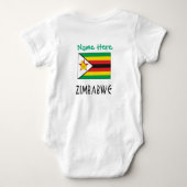 Body Zimbabwe Zimbabwean Flag Personalized Text (Dos)