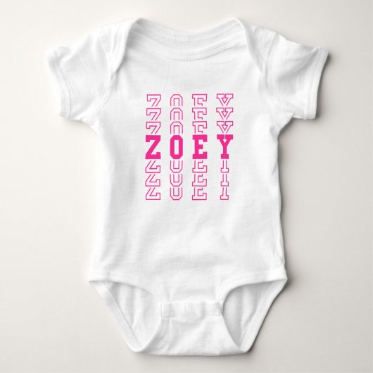 Body Zoey Nom de fille personnalisée (Devant)