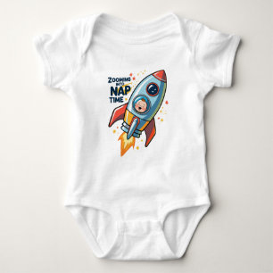 Body Zoom sur le temps de la sieste - Cute Rocket Ship