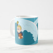 Bodyboard boy dessin animé mug (Devant gauche)