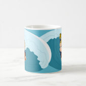 Bodyboard boy dessin animé mug (Centre)