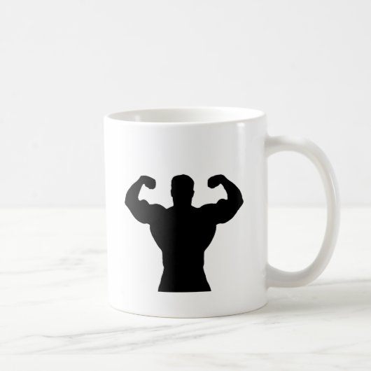 bodybuilder buigspieren koffiemok (Rechts)