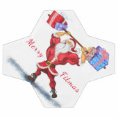 Bodybuilder de Noël de balle cadeau de football Pè (Plat)