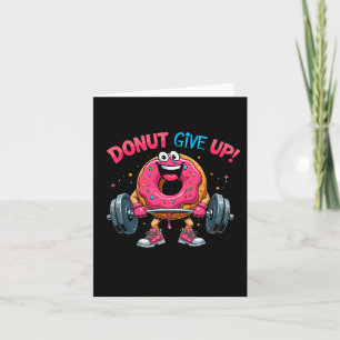 Bodybuilder Donut Geef Humor Gym Workout Joke M Kaart