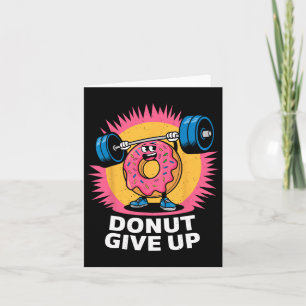 Bodybuilder Donut Geef Humor Gym Workout Joke M Kaart