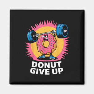 Bodybuilder Donut Geef Humor Gym Workout Joke M Magneet