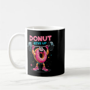 Bodybuilder Donut Geeft Niet Op Humor Gym Workout Koffiemok