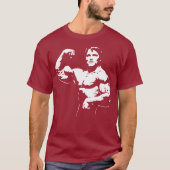 Bodybuilder Flexing Bicep T-shirt (Voorkant)