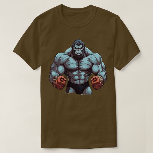Bodybuilder Gorilla T-shirt (Design voorkant)