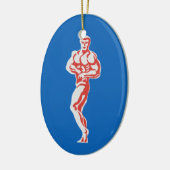Bodybuilder Keramisch Ornament (Links)