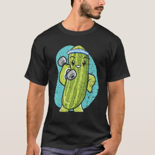 Bodybuilder Komkommer Groente Plant Vegetariër Ve T-shirt