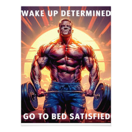 Bodybuilder motivatie poster